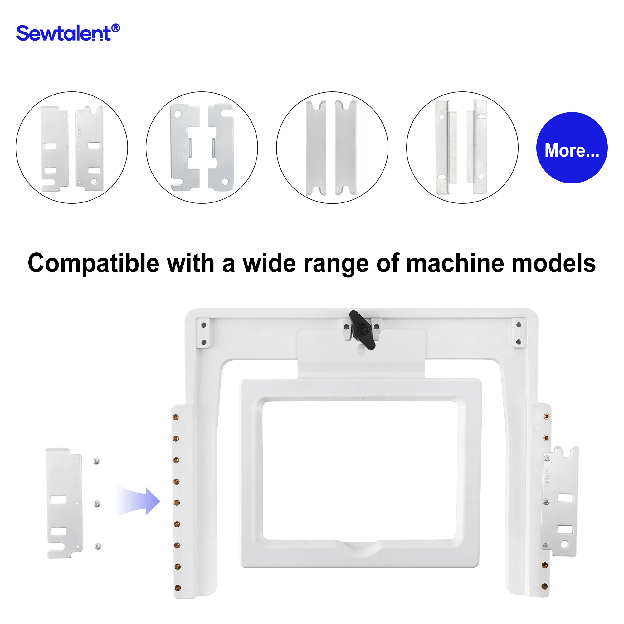 6in1 Magnetic Fast Frame Kit for Rainbow RBE2235-A12 / RBE4060-A12 / RBE4050-B12 / RBE4040-D12 / RBE4045-F12 / RBE4050-H12 Embroidery Machine - Image 5