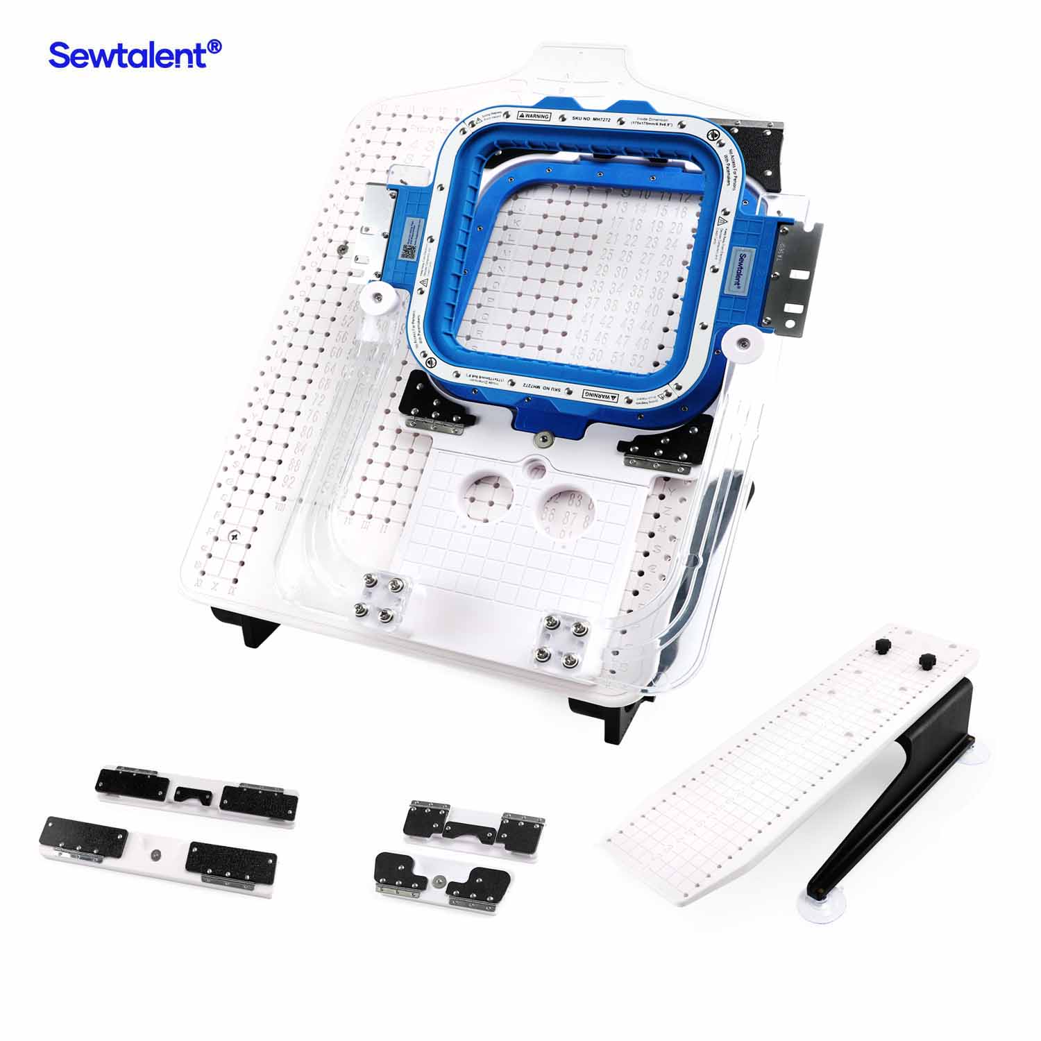 Hooping Station Kit with 6.9″x6.9″ Magnetic Hoop for Janome MB4/ MB-4S/ MB7/ MB-7Se Embroidery Machines