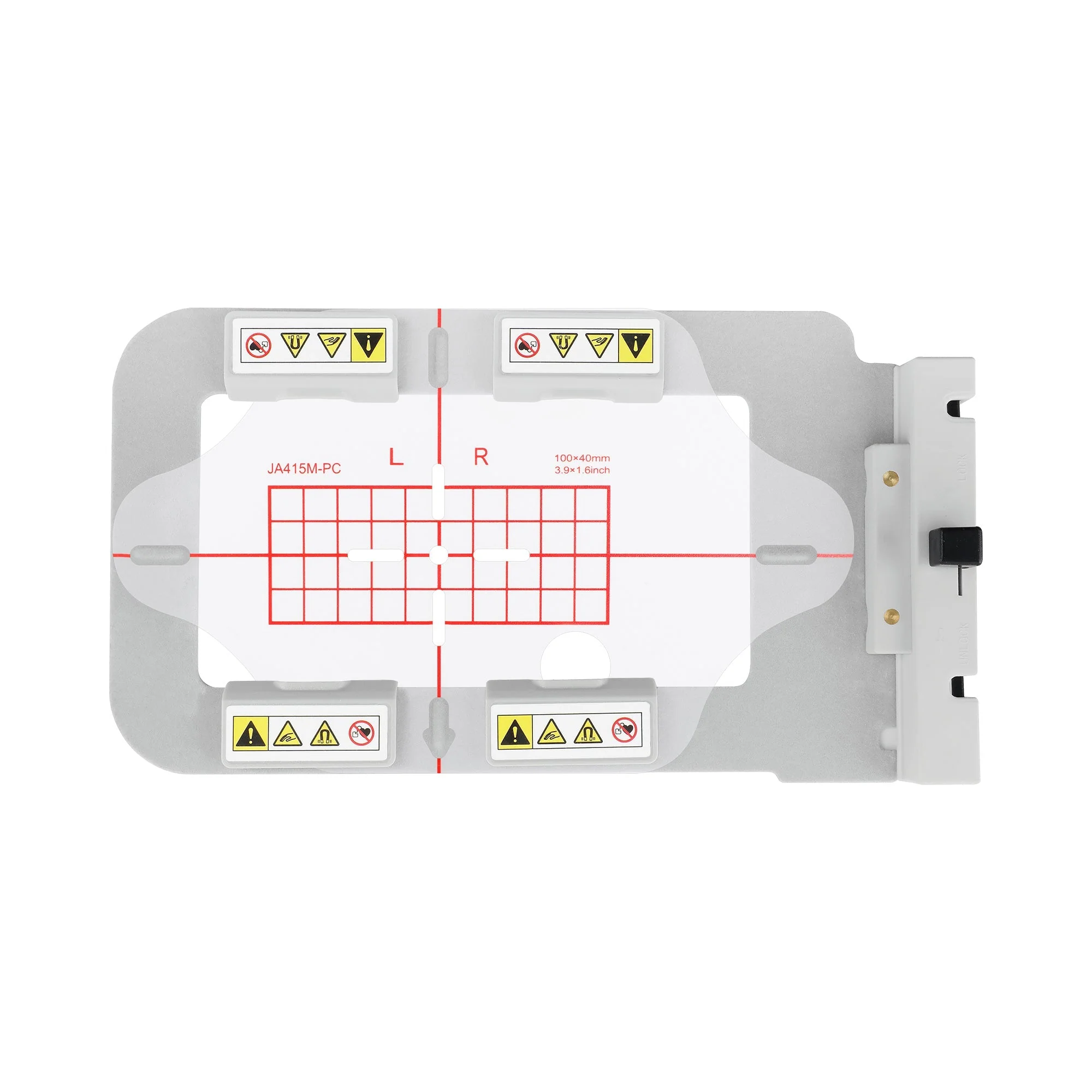 JA41-2345MK Metal Magnetic Embroidery Hoop (Long-bar Magnets) for Elna Expressive 830 830L Embroidery Machine - Image 7