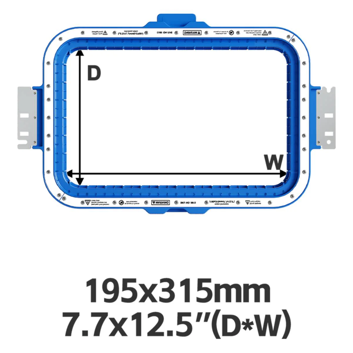 Magnetic Hoop 7.7"x12.5" | 195x315mm for RRR Embroidery Machines