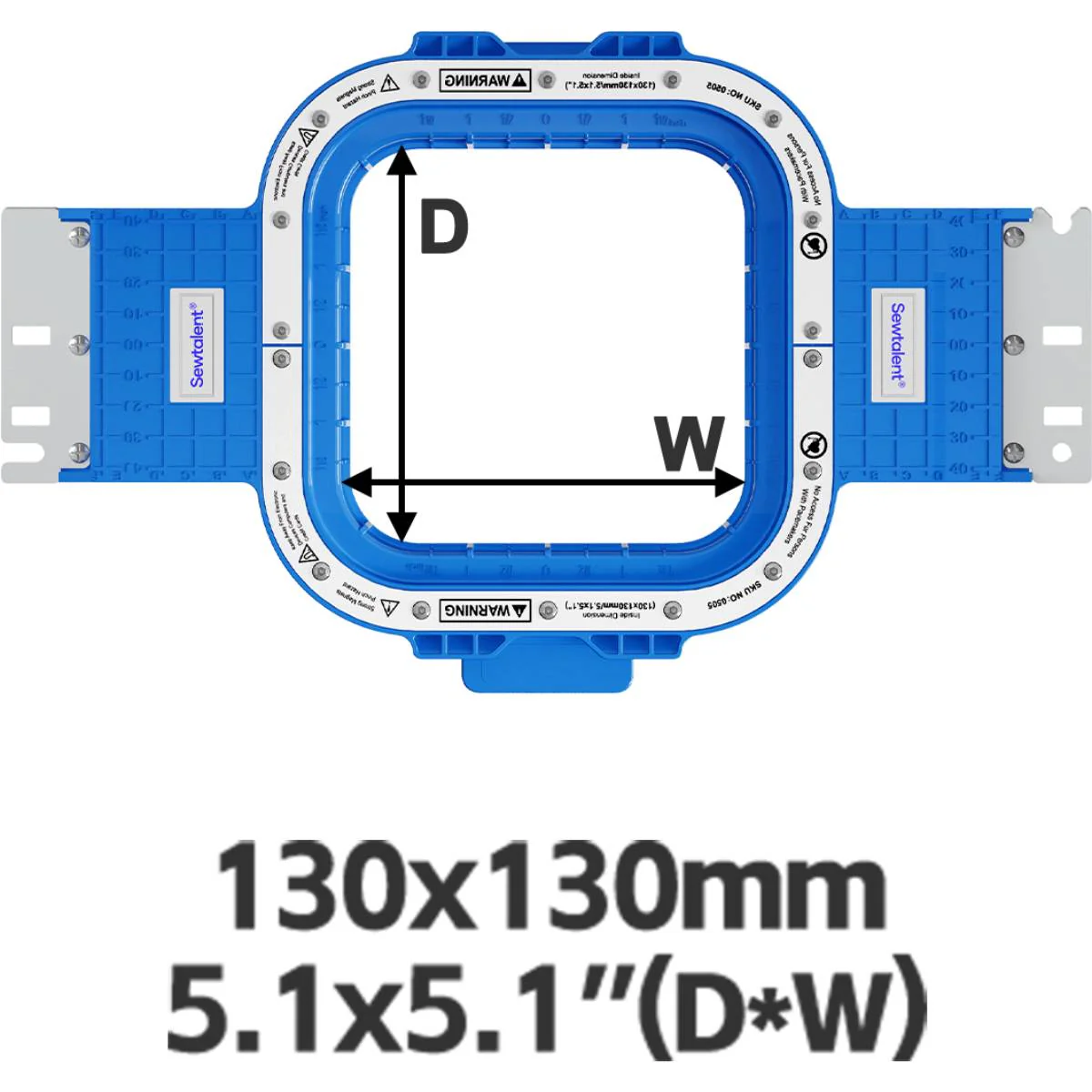 Magnetic Hoops 5.1″x5.1″ | 130x130mm for FAMATEX Embroidery Machines