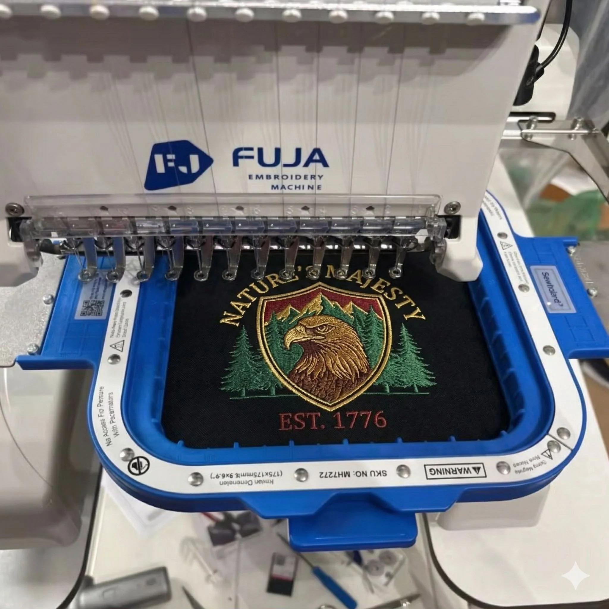 Magnetic Hoops 6.9″x6.9″ | 175x175mm for FUJA Embroidery Machines - Image 2