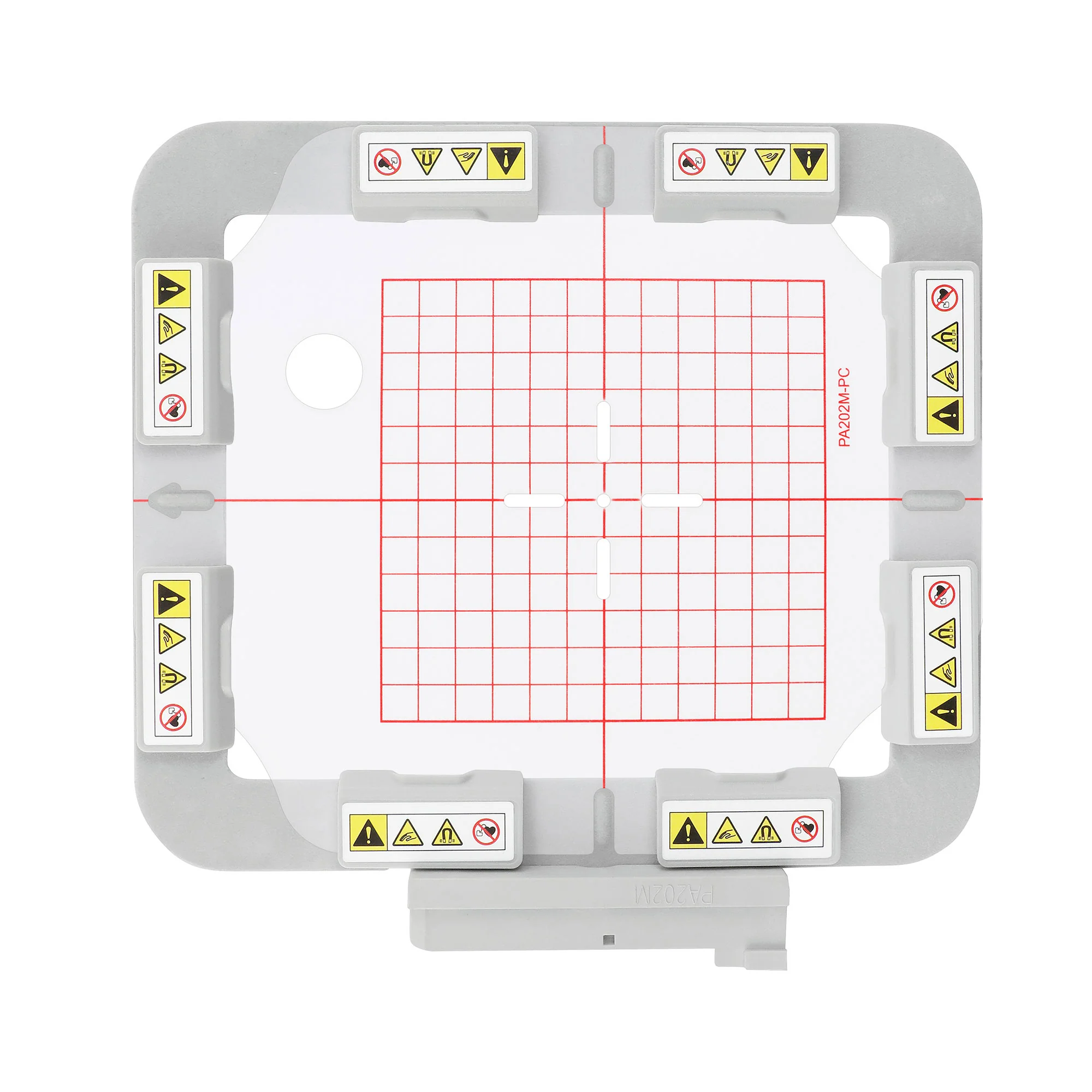 PA202MK 4.72"x4.72" 120x120mm Metal Magnetic Hoop (Long-bar Magnets) for Husqvarna Viking Designer Diamond Ruby Topaz etc. Pfaff Creative Embroidery Machine - Image 5