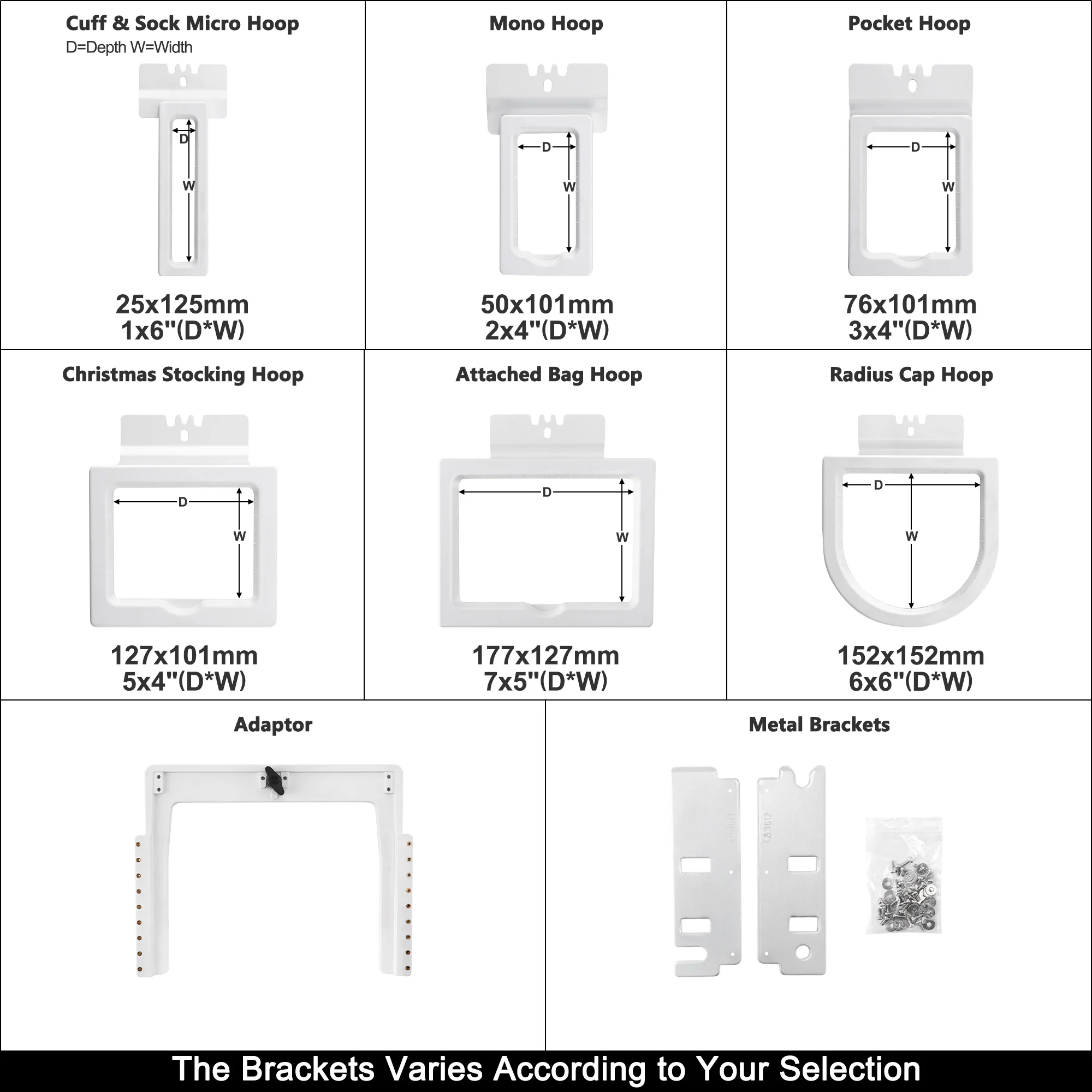 Sewtalent 6in1 Magnetic Fast Frame kit magnetic Hoops for EMBROIDERY NOTION Commercial Embroidery Machine - Image 4