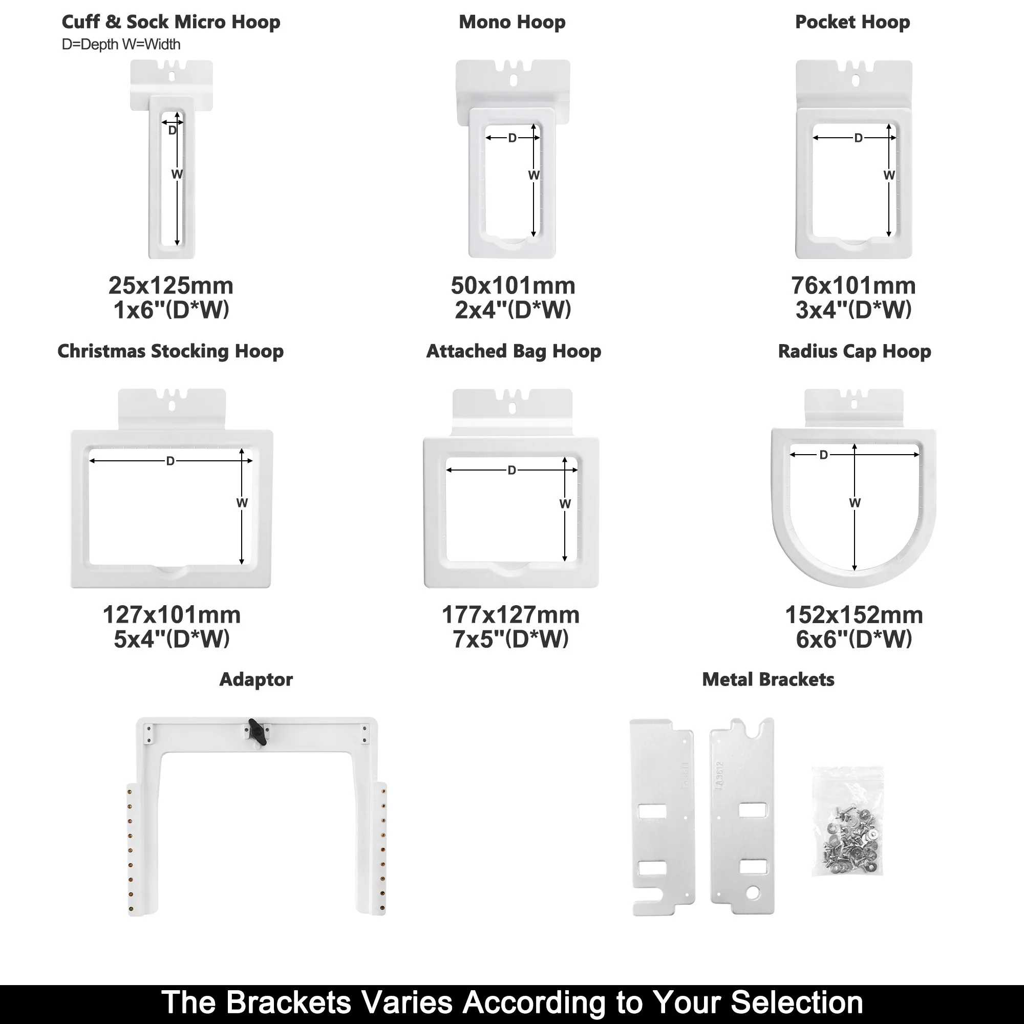 Sewtalent 6in1 Magnetic Fast Frame kit magnetic Hoops for EMBROIDERY NOTION Commercial Embroidery Machine - Image 5