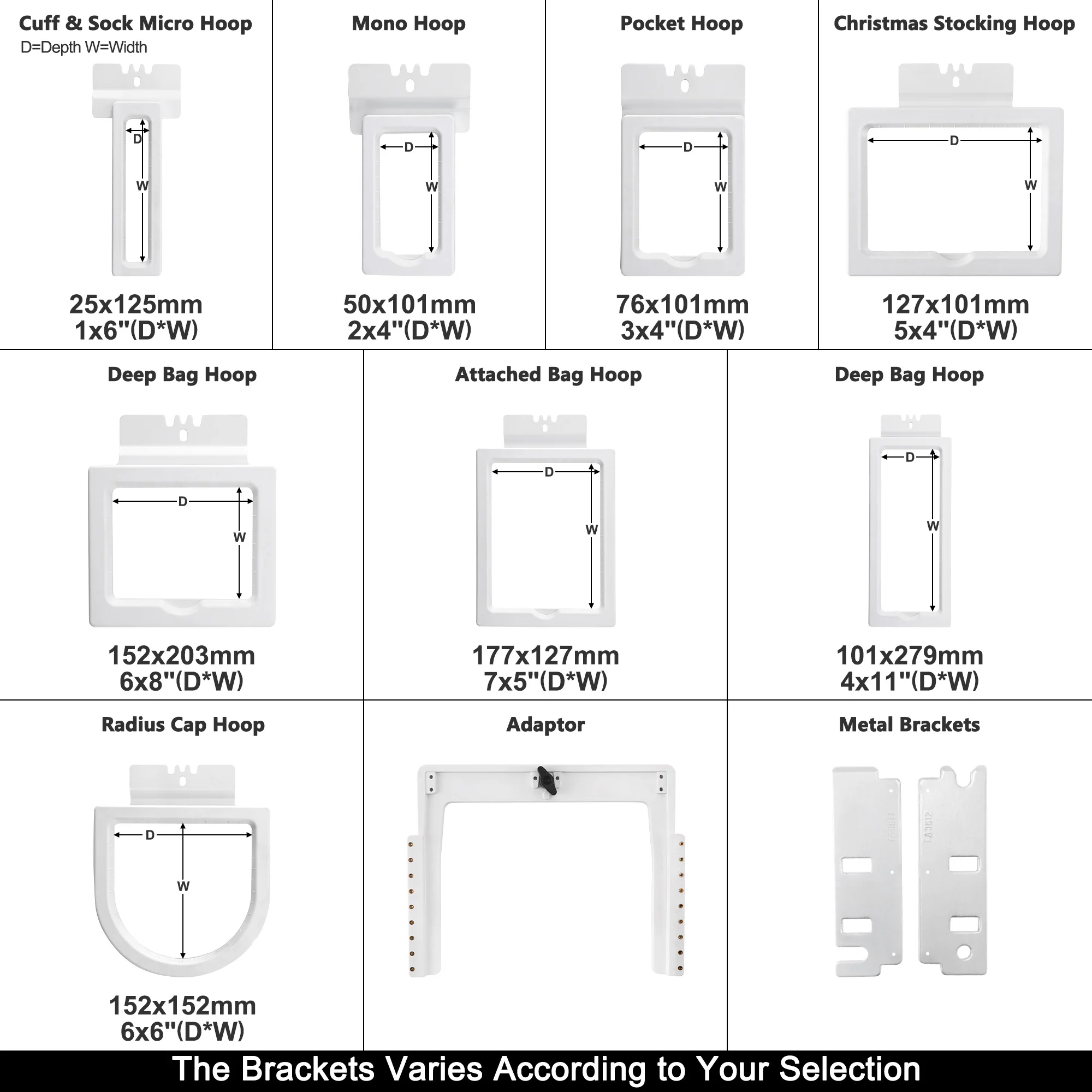 Sewtalent 8in1 Magnetic Fast Frame kit magnetic Hoops for Ultrastitch Commercial Embroidery Machine - Image 3