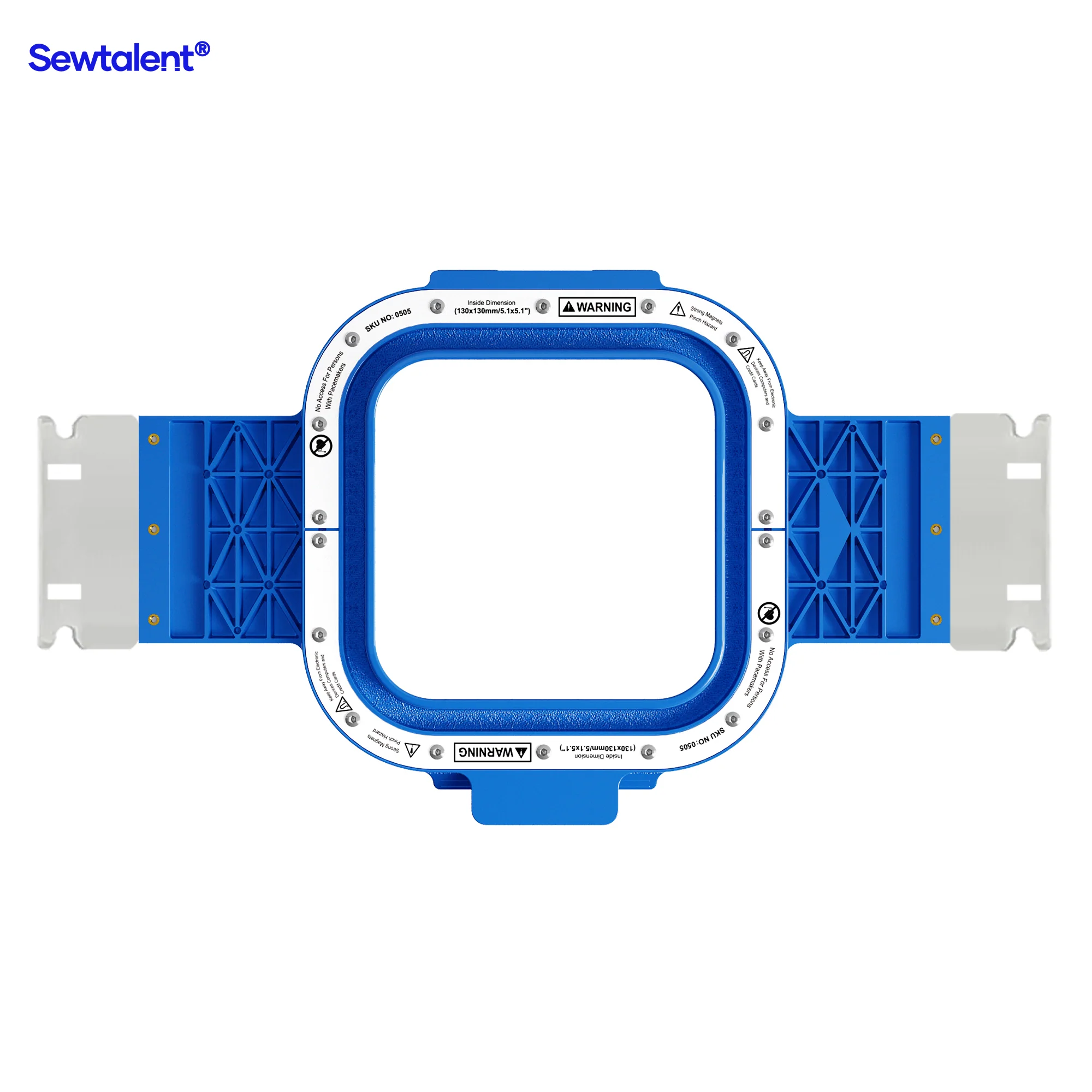 Sewtalent Magnetic Embroidery Hoop 5.1″x5.1″ | 130x130mm for PROEMB BF900 / BF1200 / BF1500 / BC1501 / FW-1501R / BC1503 / BC1504 Embroidery Machines - Image 14