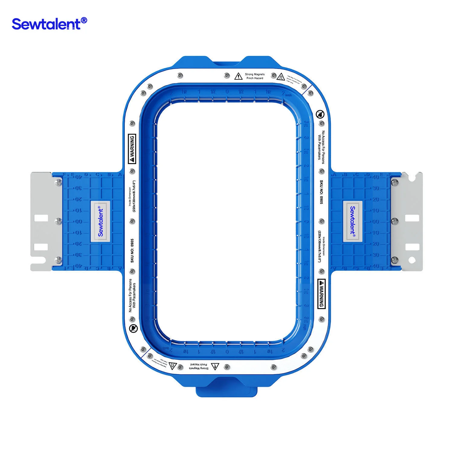 Sewtalent Magnetic Embroidery Hoop 8.7″x5″ | 220x130mm for Tajima Juki SAI/TEHX/TEJT/TEMX-C/TFHX-IIC/TFMX-C/TFMX-IIC/TMAR/TMBP-SC/TMBP2-SC/TMBP2-XC/TMBR-SC/TMBU-S/TMEX/TMEZ-KC/TMEZ-SC/TMFX/TUMX/TWMX-C Embroidery Machines - Image 3