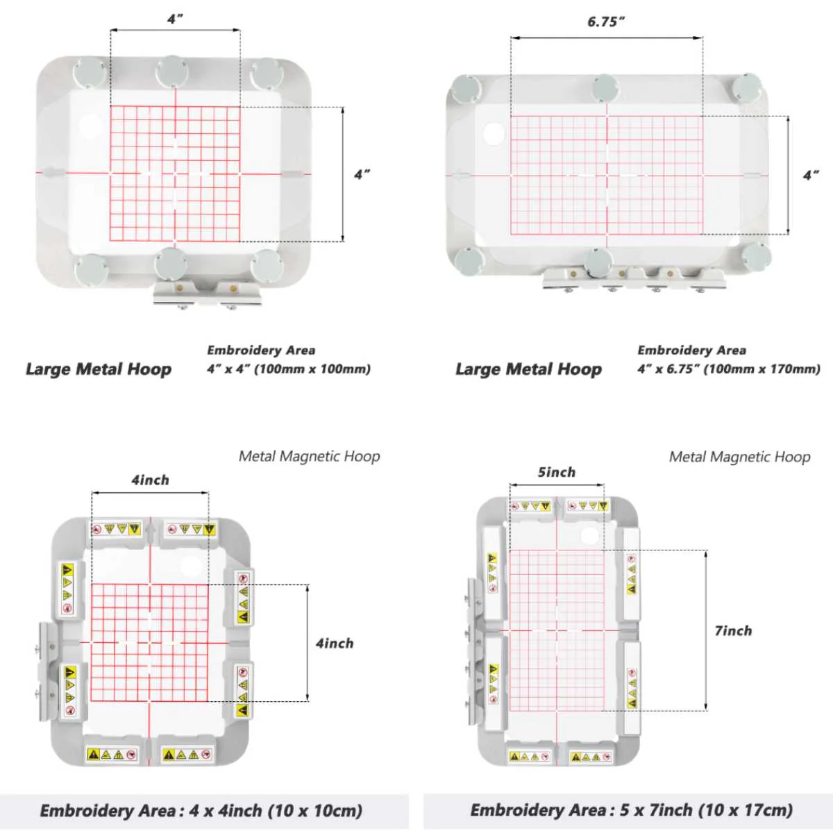 Metal Magnetic Hoop for Home Embroidery Machine