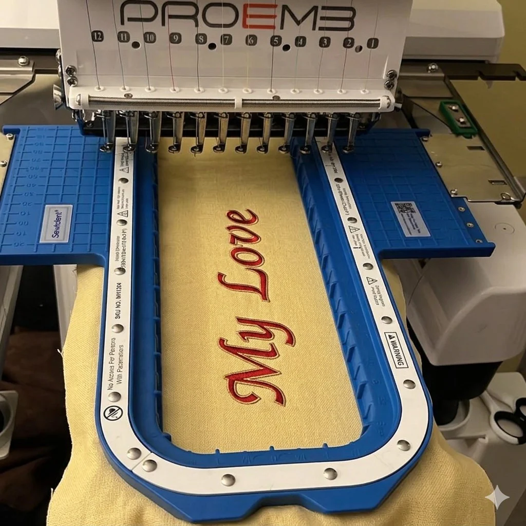 Sewtalent Magnetic Hoop 12.6"x3.9" | 320x100mm for PROEMB BC1501 / FW-1501R / BC1503 / BC1504 Embroidery Machines - Image 2