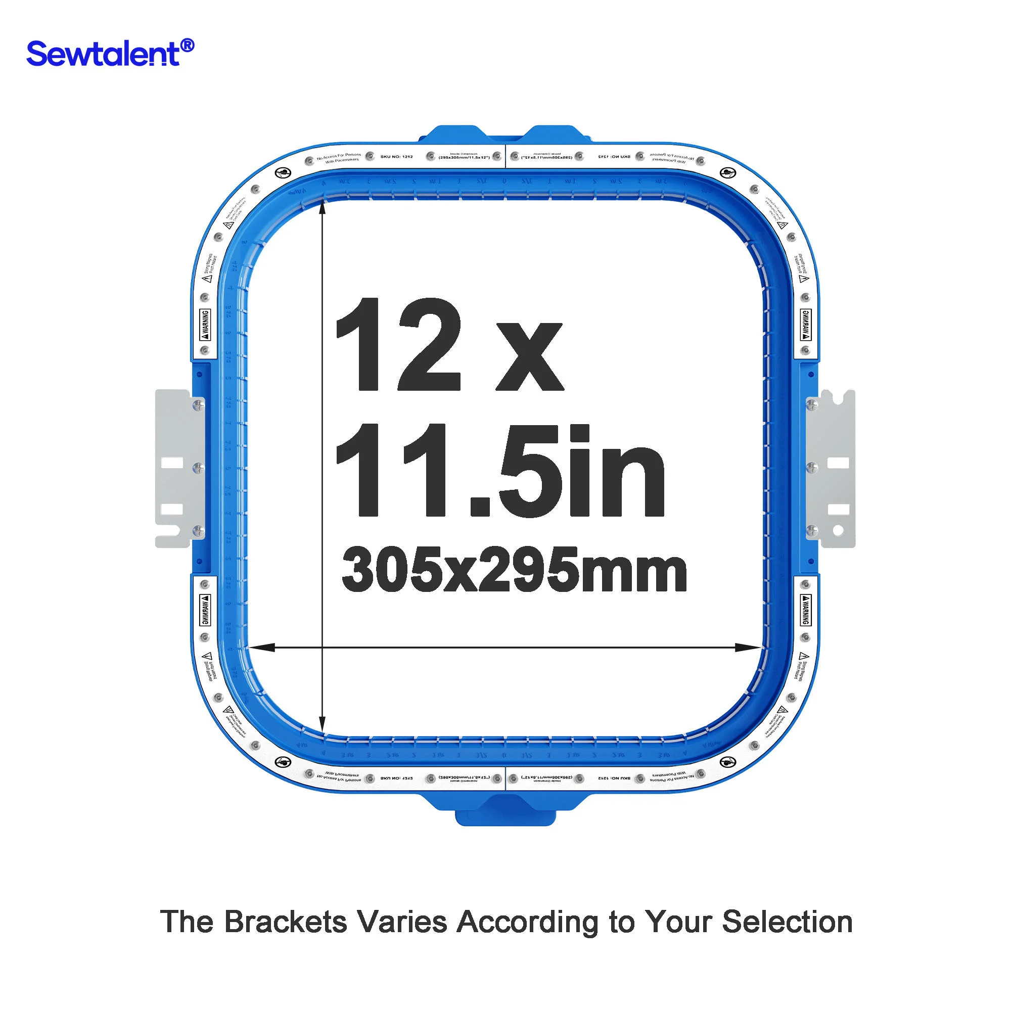 Sewtalent Magnetic Hoop 12"x11.5" | 305x295mm for SUBLISTAR Commercial Embroidery Machine