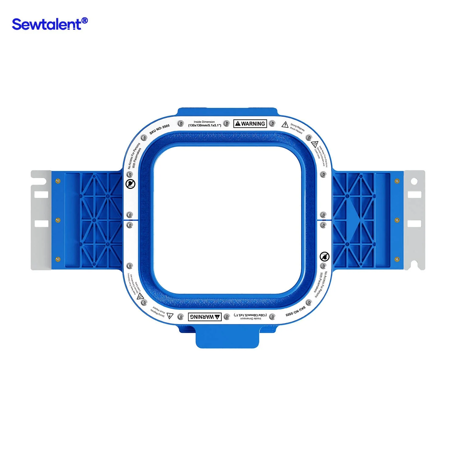 Sewtalent Magnetic Hoop 5.1″x5.1″ | 130x130mm for Baby Lock Alliance Capella Array Intrepid Endurance Valiant Venture Enterprise Intrepid Embroidery Machines - Image 7