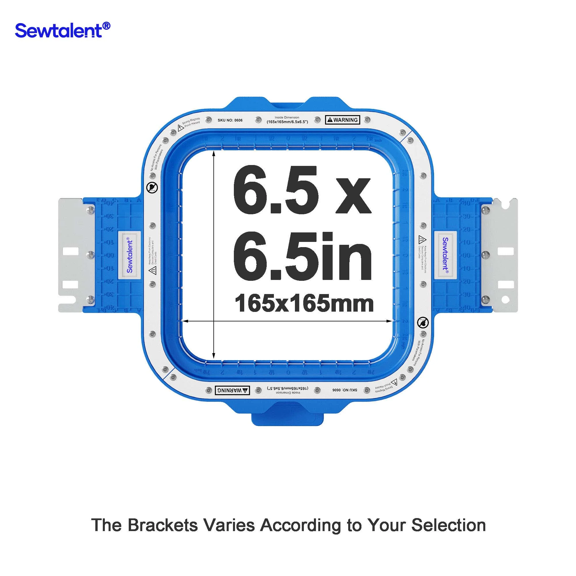 Sewtalent Magnetic Hoop 6.5" | 165x165mm for Toyota EXPERT AD830 / AD850 ESP / AD851 ESP / AD860 / ESP9000 / ESP 9100NET Embroidery Machines