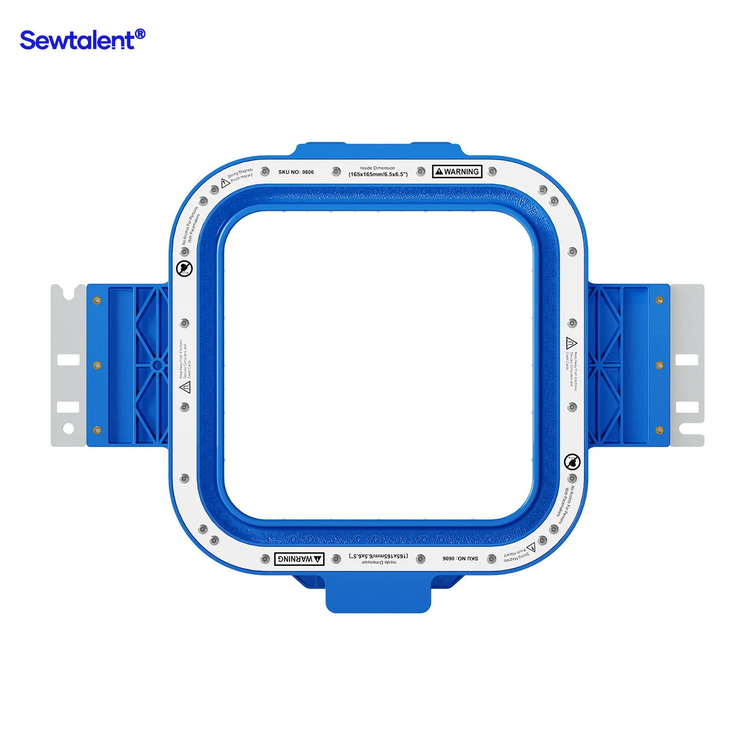 Sewtalent Magnetic Hoop 6.5″x6.5″ | 165x165mm for Baby Lock Alliance Capella Array Intrepid Endurance Valiant Venture Enterprise Intrepid Embroidery Machines - Image 4