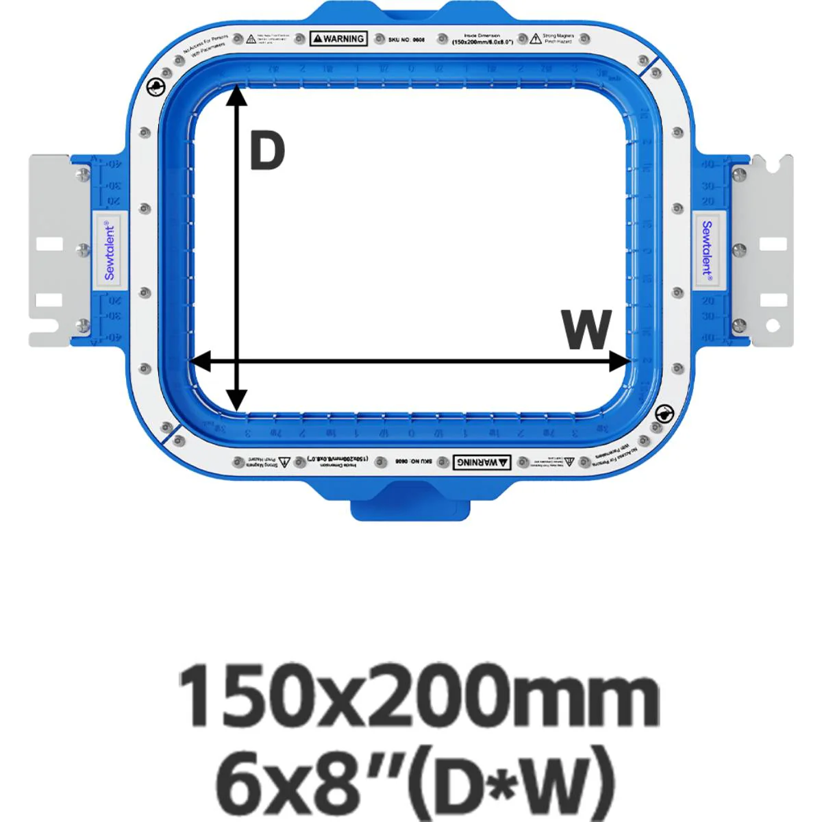 Sewtalent Magnetic Hoop 6"x 8" | 150x200mm for CAMFIVE EMB Embroidery Machines