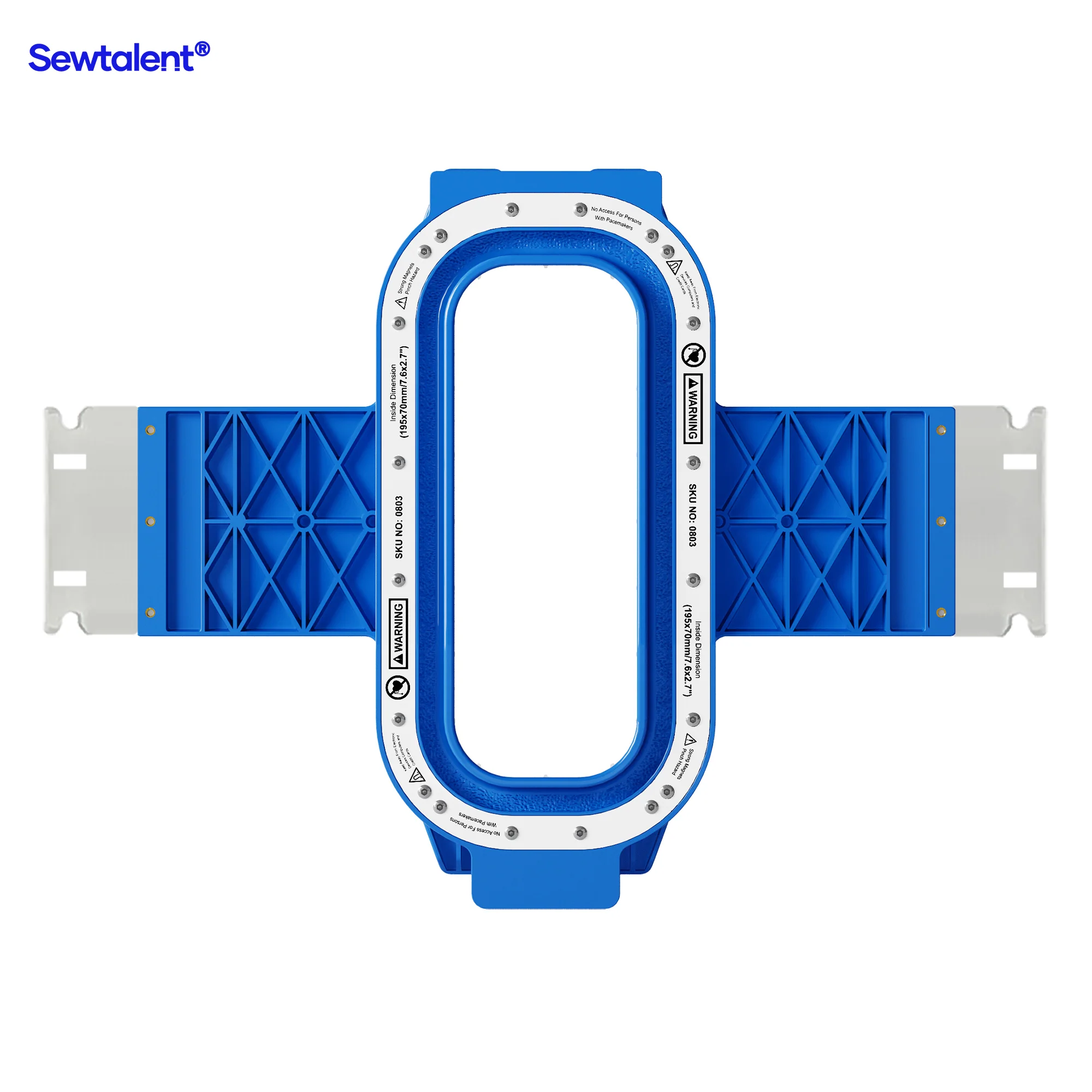Sewtalent Magnetic Hoop 7.6×2.7 inch | 195×70 mm for Avance 1201C/1501C/1502/1504/1506C Embroidery Machines - Image 4