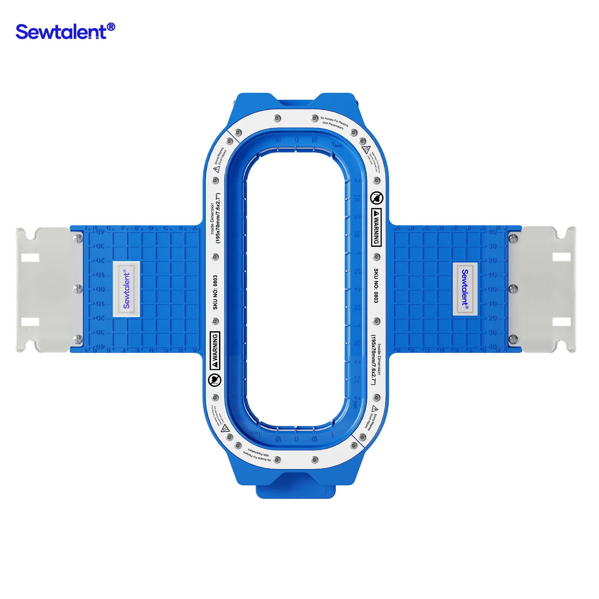 Sewtalent Magnetic Hoop 7.6×2.7 inch | 195×70 mm for Avance 1201C/1501C/1502/1504/1506C Embroidery Machines - Image 6
