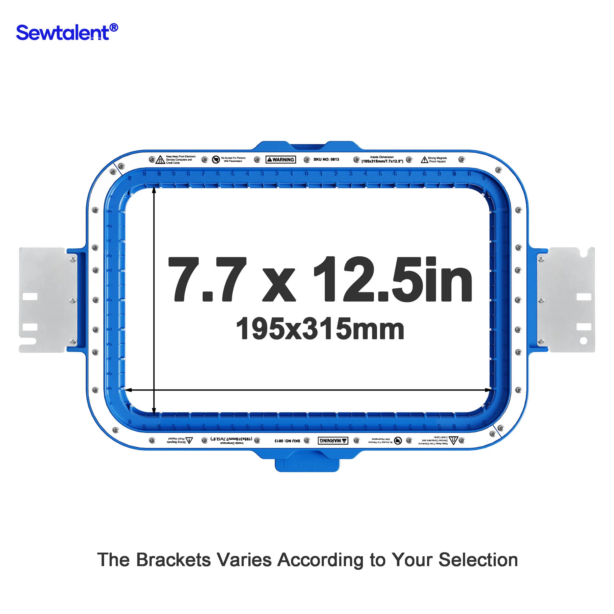 Sewtalent Magnetic Hoop 7.7″x12.5″ | 195x315mm for Elna Expressive 940/970 Embroidery Machine