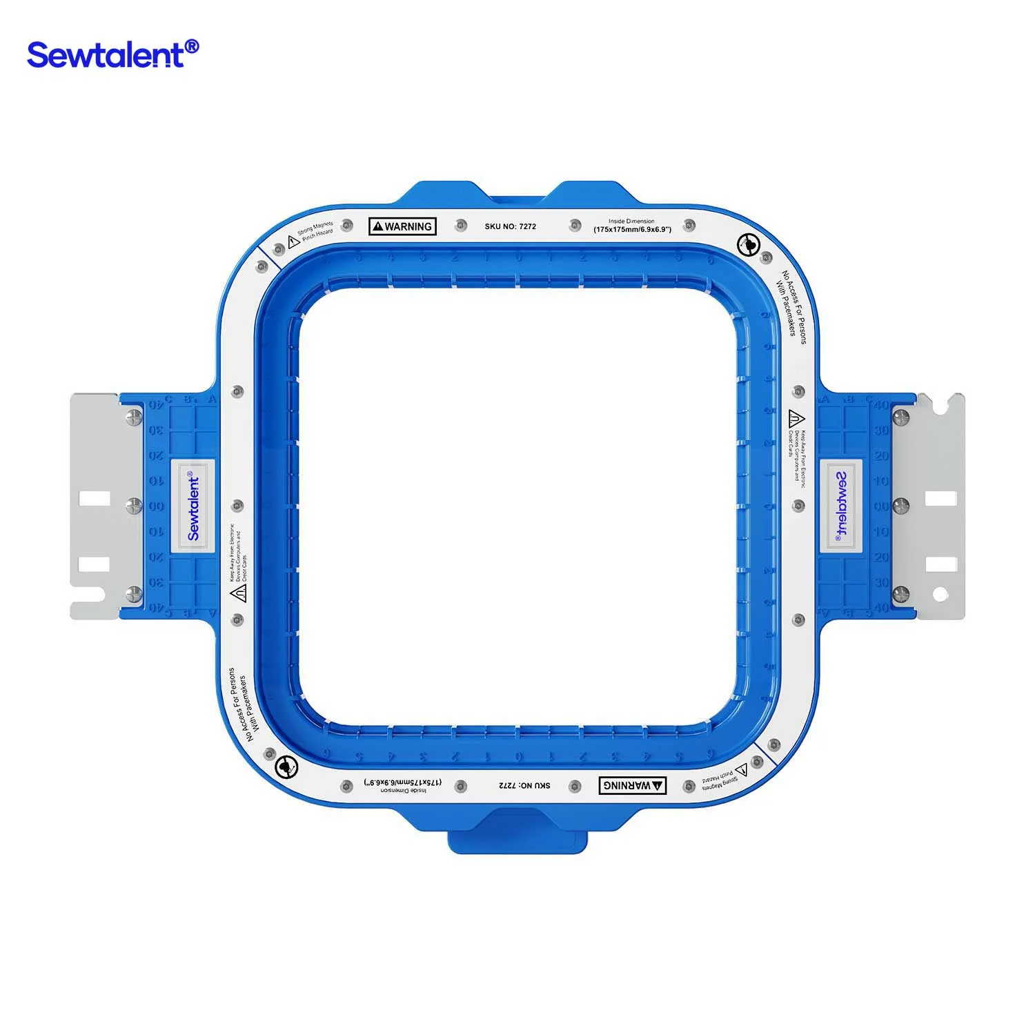 Sewtalent Magnetic Hoops 6.9″x6.9″ | 175x175mm for BAI The MIRROR | The VISION | The VISION 2 HEADS | KESI 1504 | KESI 1506 | KESI 1508 Embroidery Machines - Image 9